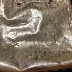 Gold Michael kors purse